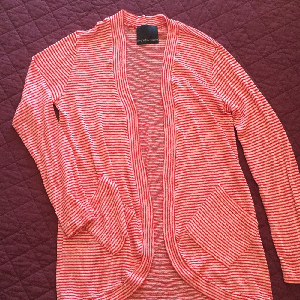 ❗️LAST CHANCE ❗️red & white striped cardigan